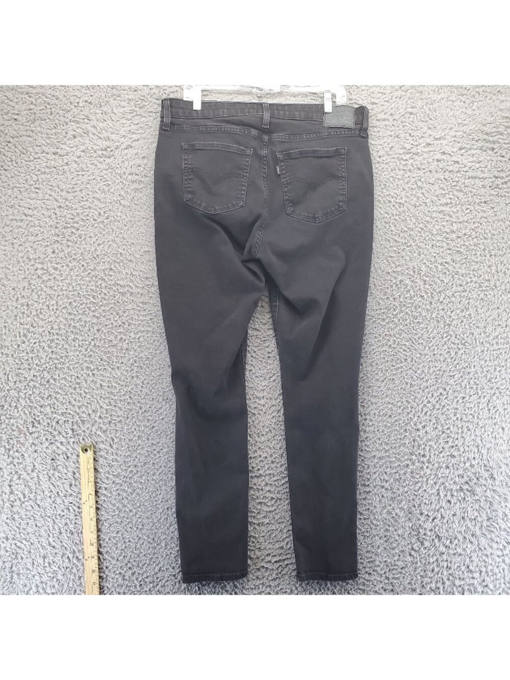 Levis Jeans Womens 34x30 Black 721 High Rise Skinny Stretch Denim *Read*